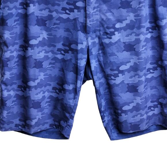 Peter Millar Crown‎ Sport Shackleford Camo Golf Short Navy Blue Camo Men's 38 - Picture 4 of 9